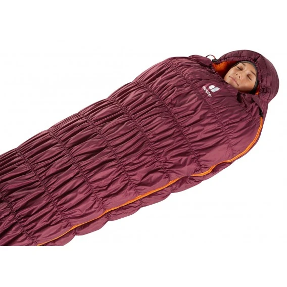 Deuter Exosphere -6° SL Schlafsack Maron-mango RV Rechts 5 Deuter Exosphere -6° SL Schlafsack Maron-mango RV Rechts – Bild 5