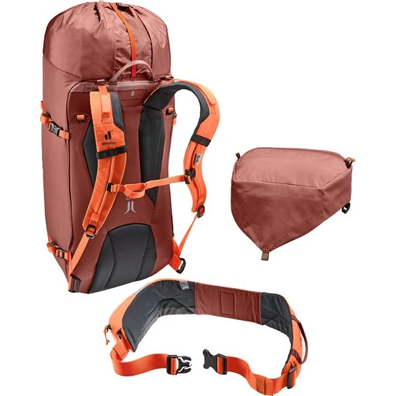 Deuter Guide 34+8 Alpinrucksack Wanderrucksack Redwood-papaya 4 Deuter Guide 34+8 Alpinrucksack Wanderrucksack Redwood-papaya – Bild 4