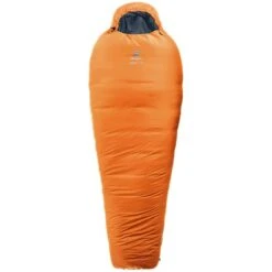 Deuter Orbit -5° REG -RV Rechts- Kunstfaser-Schlafsack Mandarine-ink